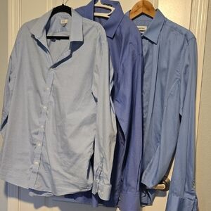 Calvin Klein Men's Blue Dress Shirt Set